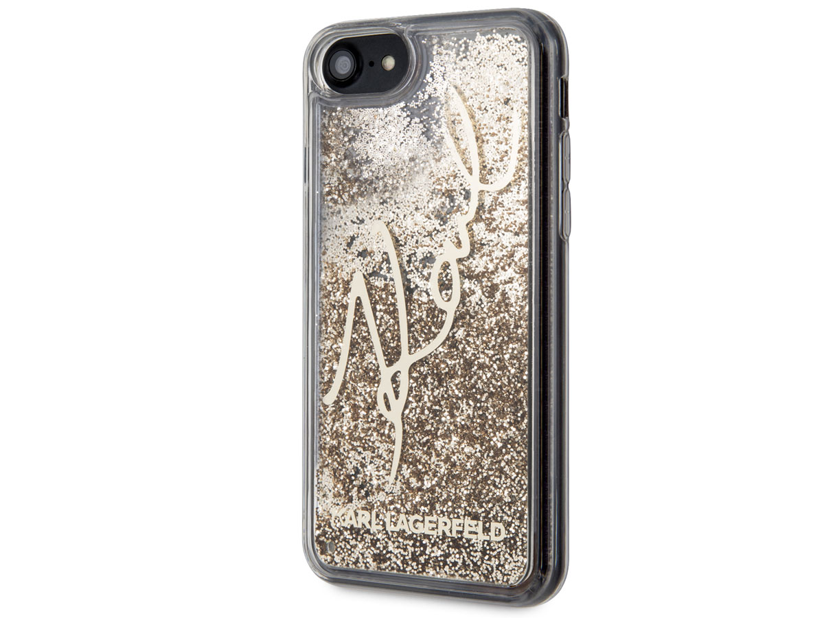 Karl Lagerfeld Signature Case Goud - iPhone SE / 8 / 7 / 6(s) hoesje