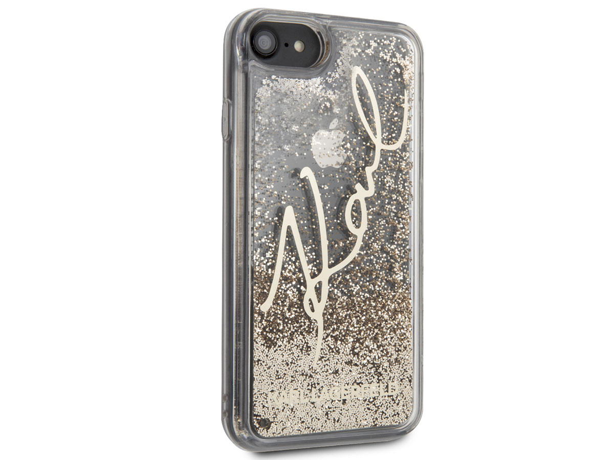 Karl Lagerfeld Signature Case Goud - iPhone SE / 8 / 7 / 6(s) hoesje