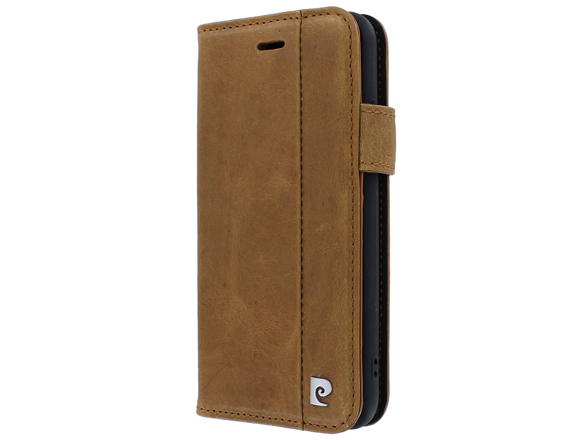 Pierre Cardin Leather Bookcase Bruin - iPhone SE 2020/8/7 Hoesje Leer