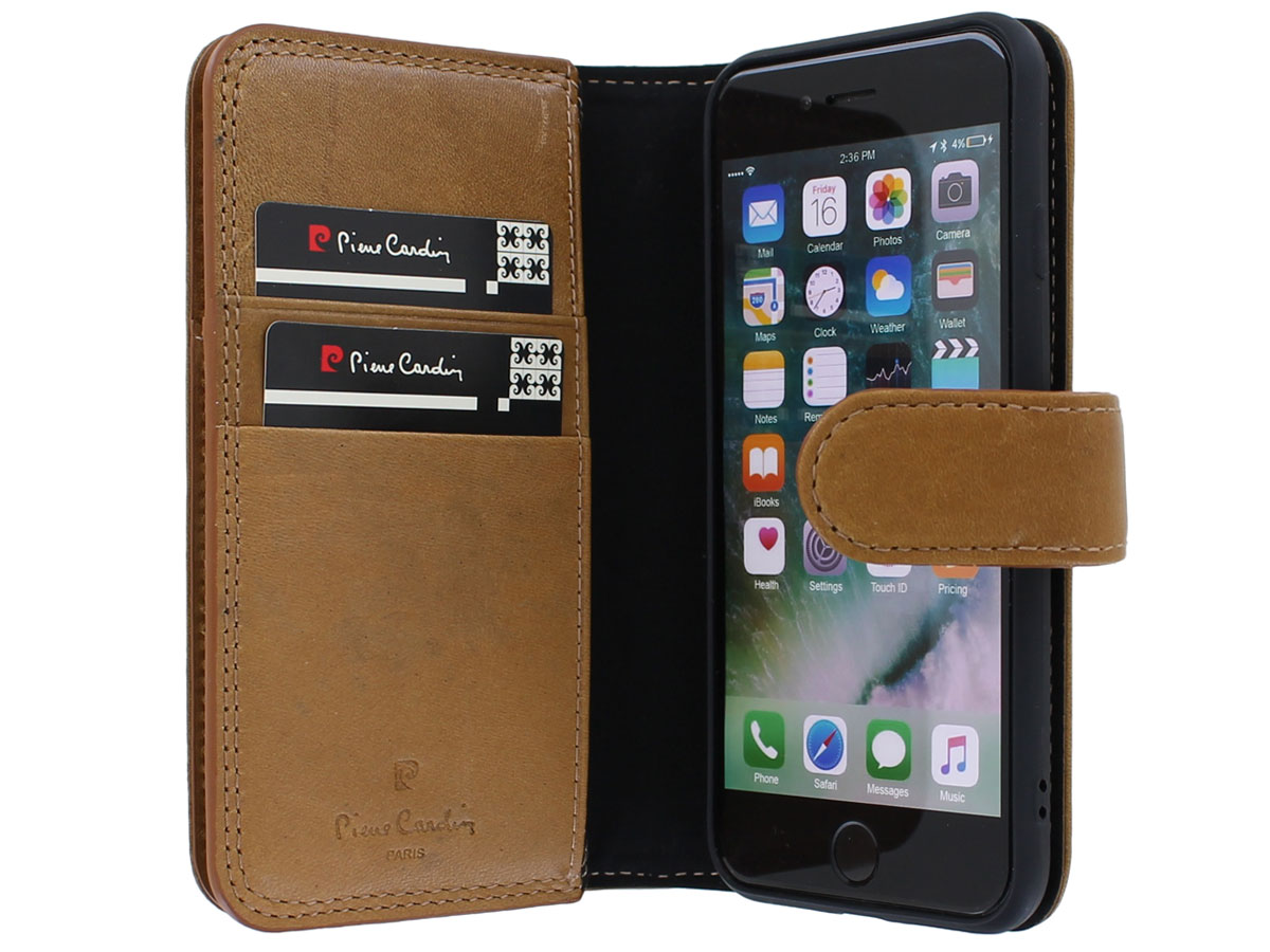 Pierre Cardin True Wallet Case Bruin - iPhone SE 2020/8/7 hoesje