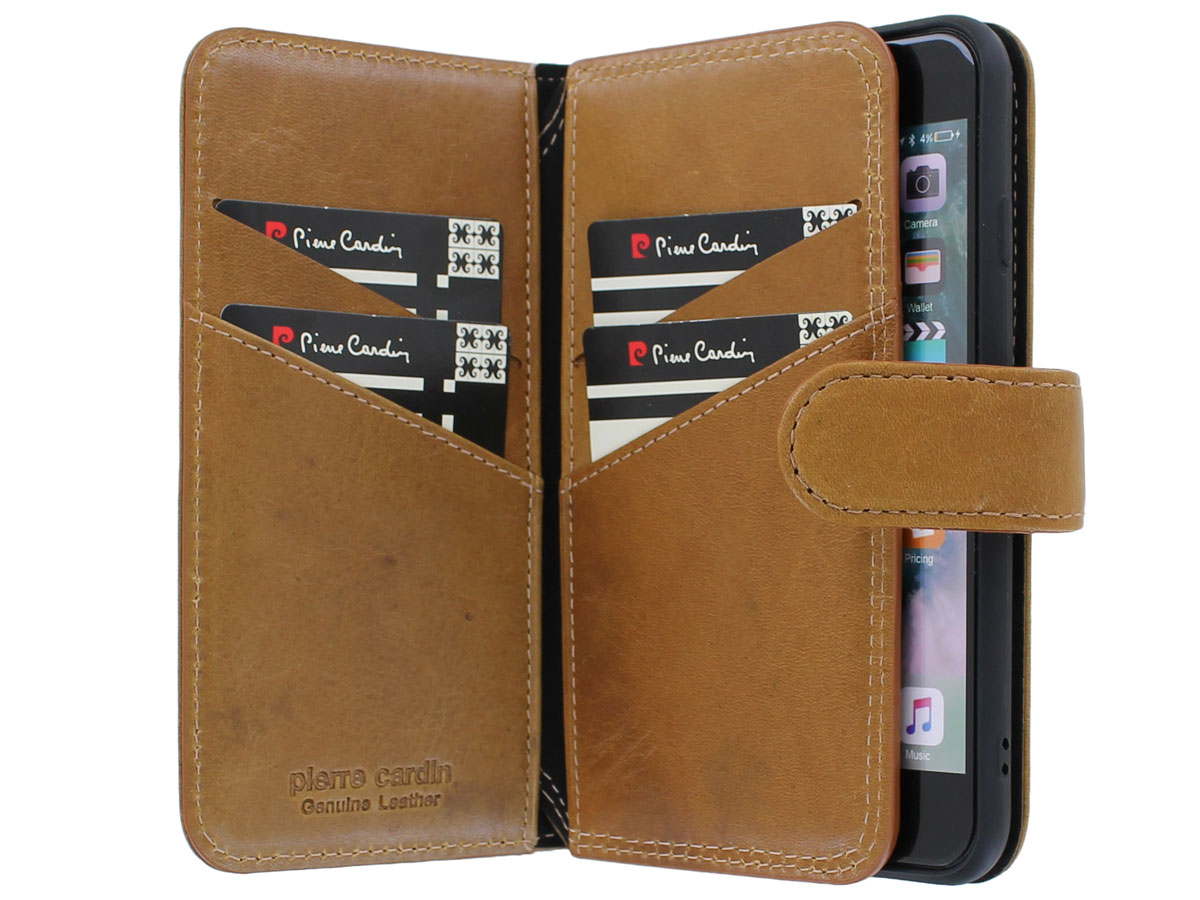 Pierre Cardin True Wallet Case Bruin - iPhone SE 2020/8/7 hoesje