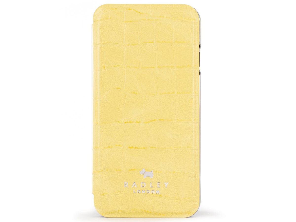 Radley Croco Folio Case Geel - iPhone SE / 8 / 7 / 6 Hoesje