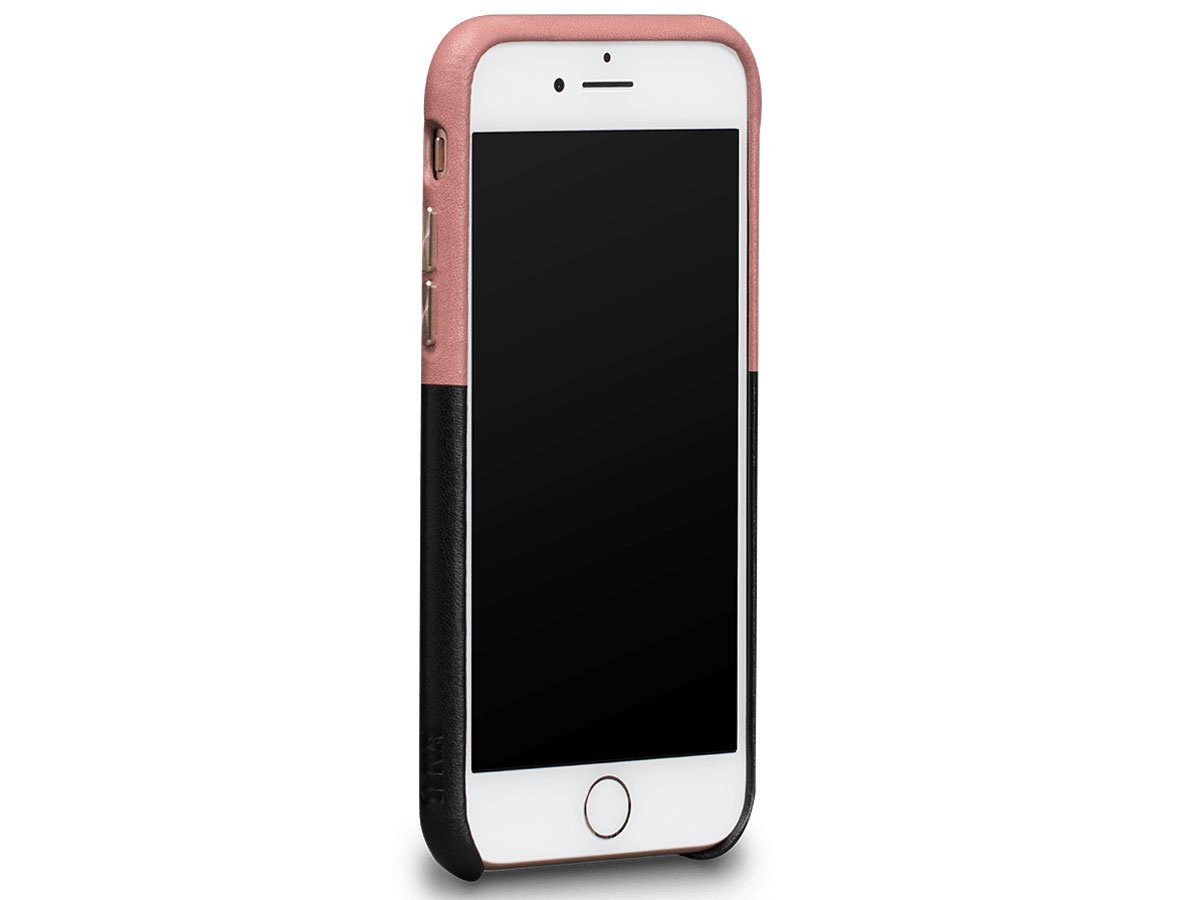 Sena Leather SnapOn Wallet Roze - iPhone SE / 8 / 7 Hoesje