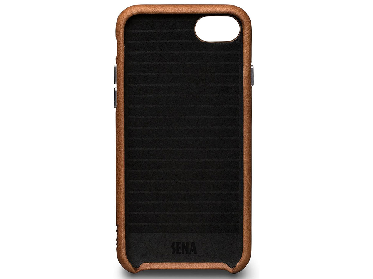 Sena Leather Skin Case Tan - iPhone SE 2020/8/7 Hoesje Leer