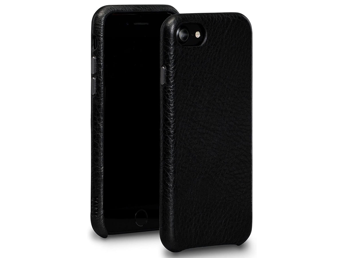 Sena Leather Skin Case Zwart - iPhone SE 2020/8/7 Hoesje Leer