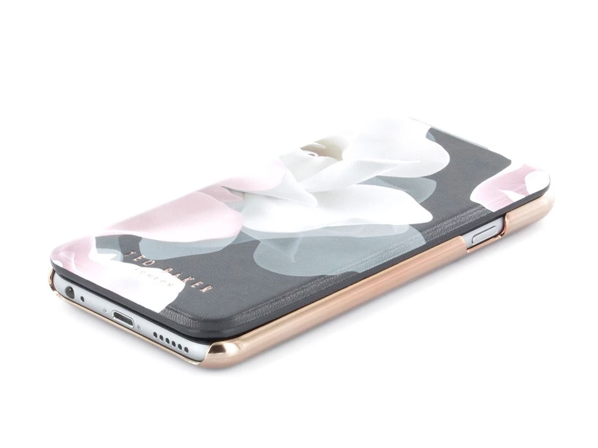 Ted Baker Porcelain Rose Mirror Folio Case - iPhone SE / 8 / 7 / 6(s) hoesje