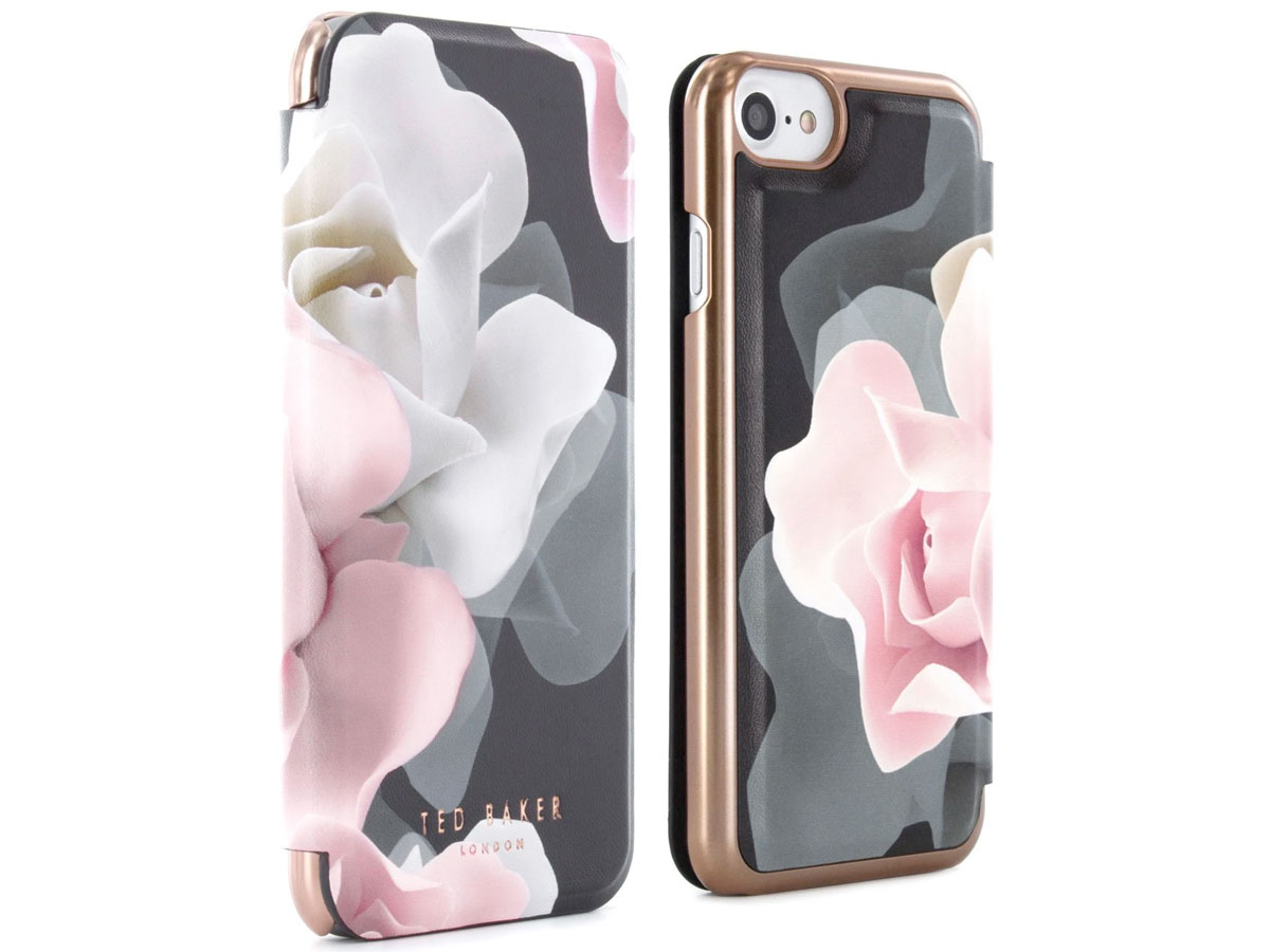 Ted Baker Porcelain Rose Mirror Folio Case - iPhone SE / 8 / 7 / 6(s) hoesje