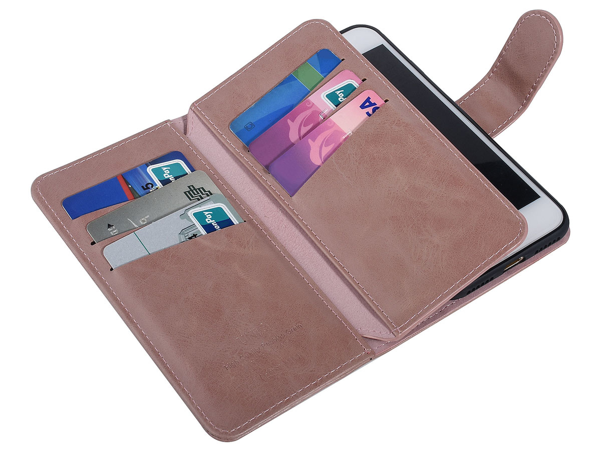 Uniq True Wallet Case Roze - iPhone SE / 8 / 7 hoesje