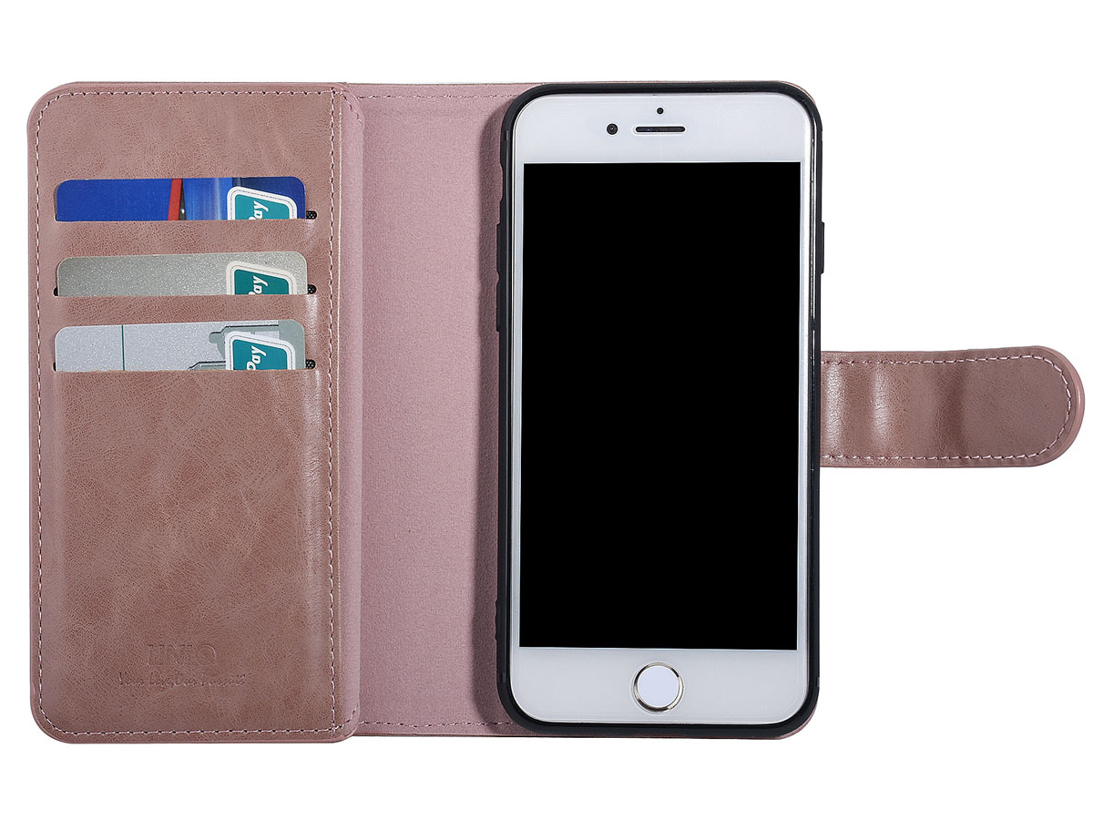 Uniq True Wallet Case Roze - iPhone SE / 8 / 7 hoesje