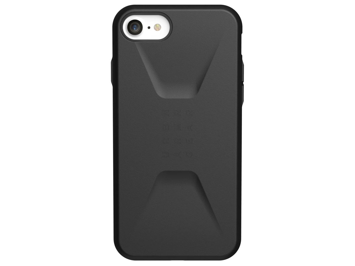 Urban Armor Gear Civilian Zwart - iPhone SE / 8 / 7 / 6(s) hoesje