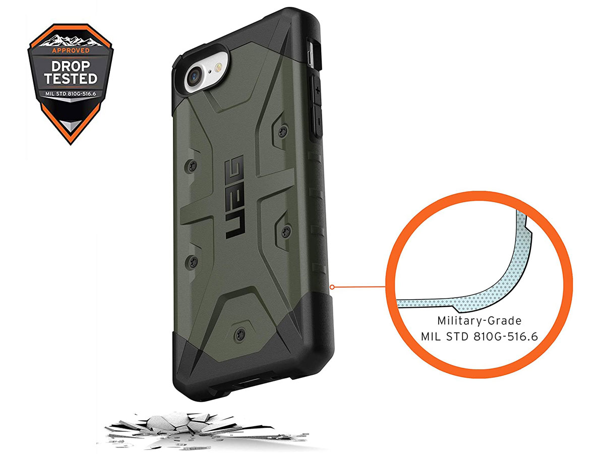 Urban Armor Gear Pathfinder Case Olive - iPhone SE / 8 / 7 / 6(s) hoesje