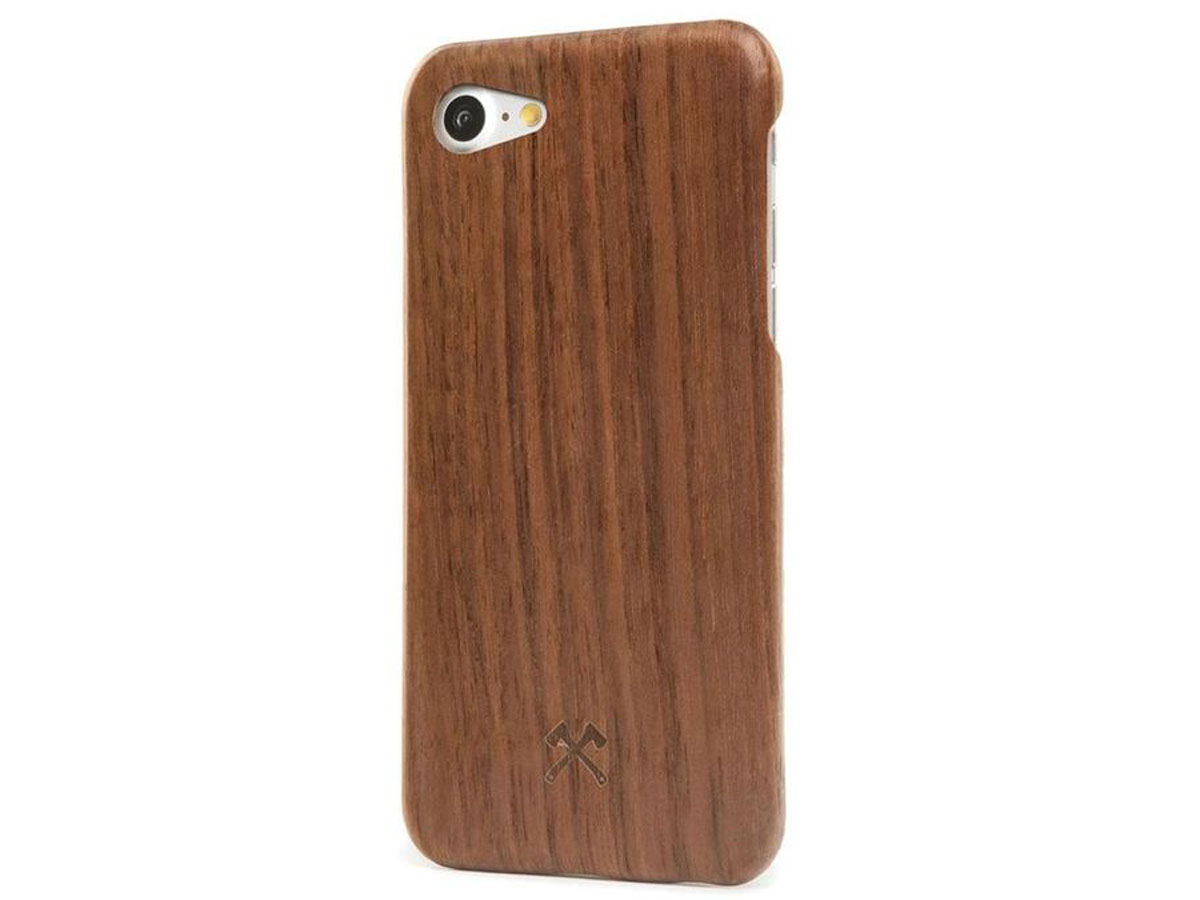 teleurstellen Ontwijken Gezichtsveld Woodcessories iPhone SE 2020/8/7 Hoesje Hout Walnoot