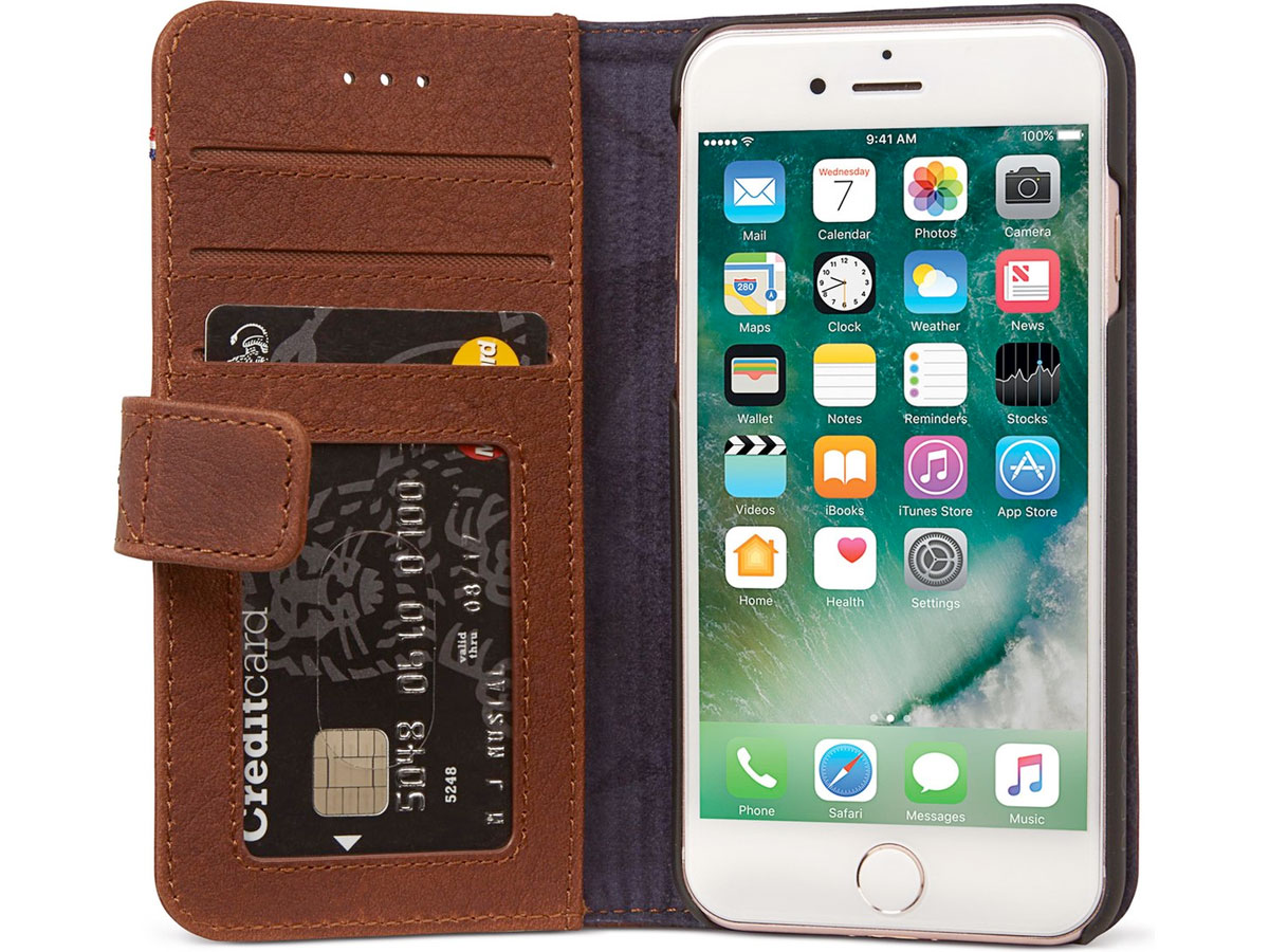 Decoded Detachable Wallet Case Bruin - iPhone SE/8/7/6s hoesje