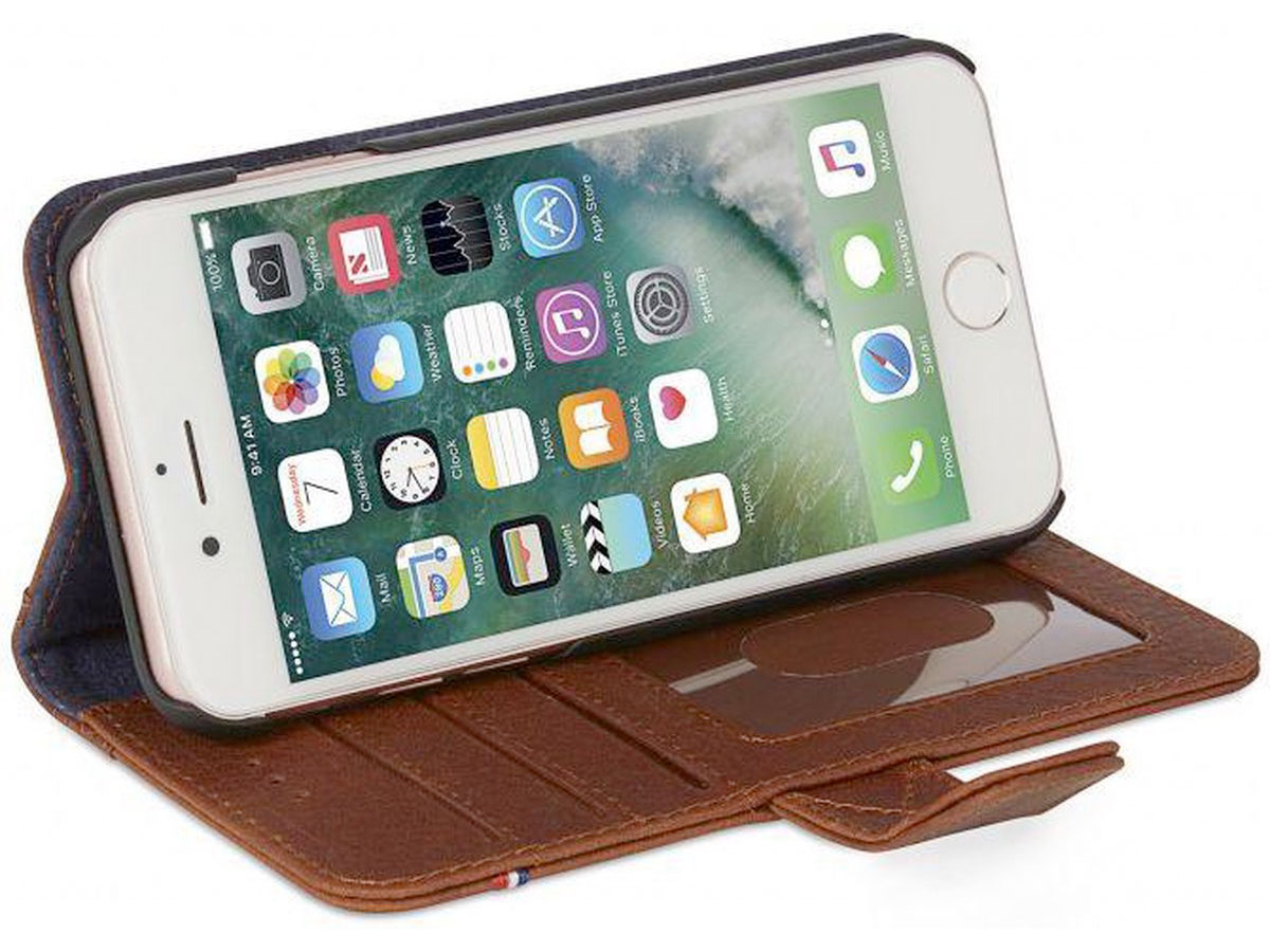 Decoded Detachable Wallet Case Bruin - iPhone SE/8/7/6s hoesje