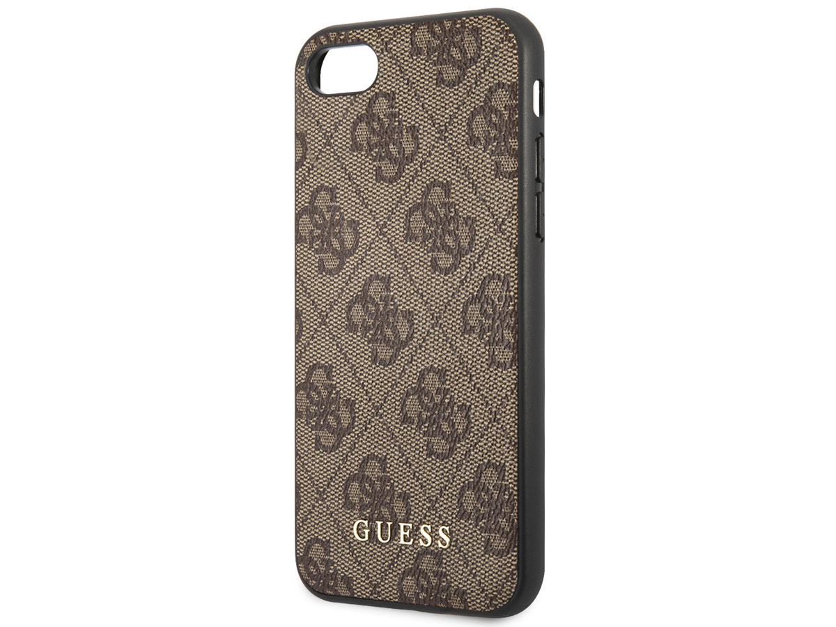 Guess Monogram Case Bruin - iPhone SE / 8 / 7 / 6 hoesje