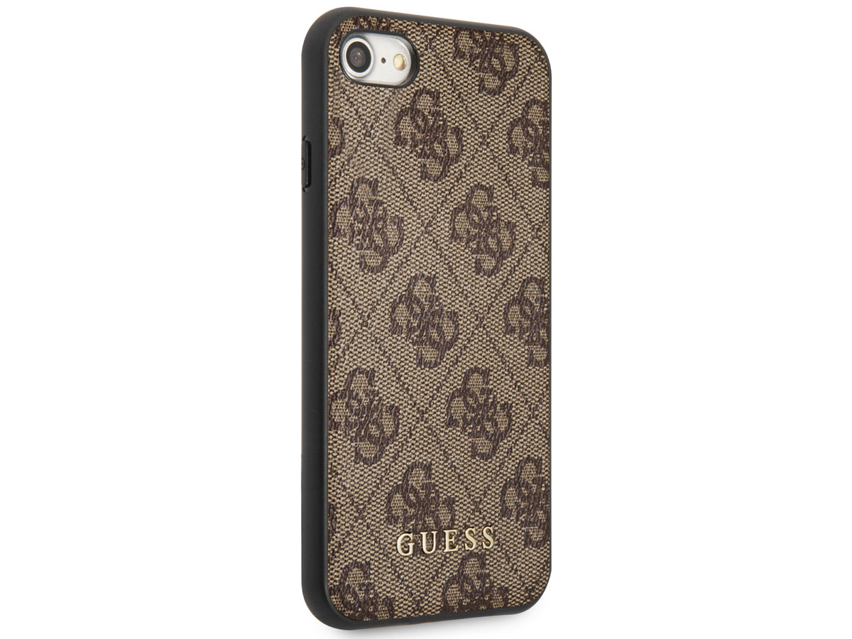 Guess Monogram Case Bruin - iPhone SE / 8 / 7 / 6 hoesje