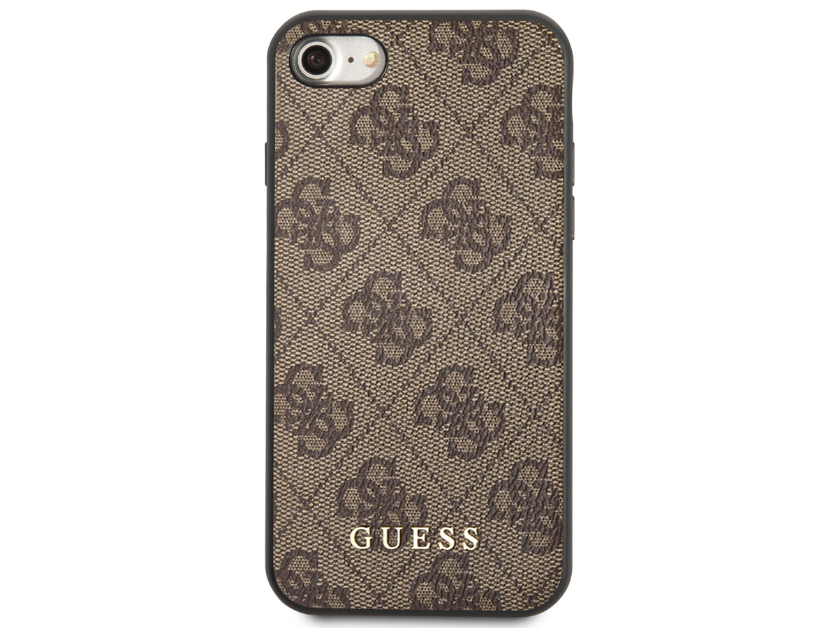 Guess Monogram Case Bruin - iPhone SE / 8 / 7 / 6 hoesje