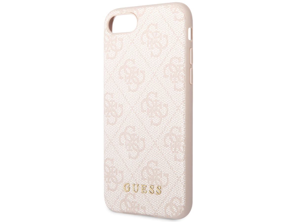 Guess Monogram Case Roze - iPhone SE / 8 / 7 / 6 hoesje