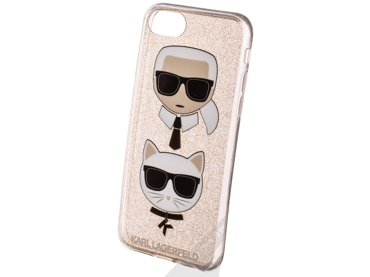 Karl Lagerfeld Ikonik Duo Glitter Case - iPhone SE / 8 / 7 / 6(s) hoesje