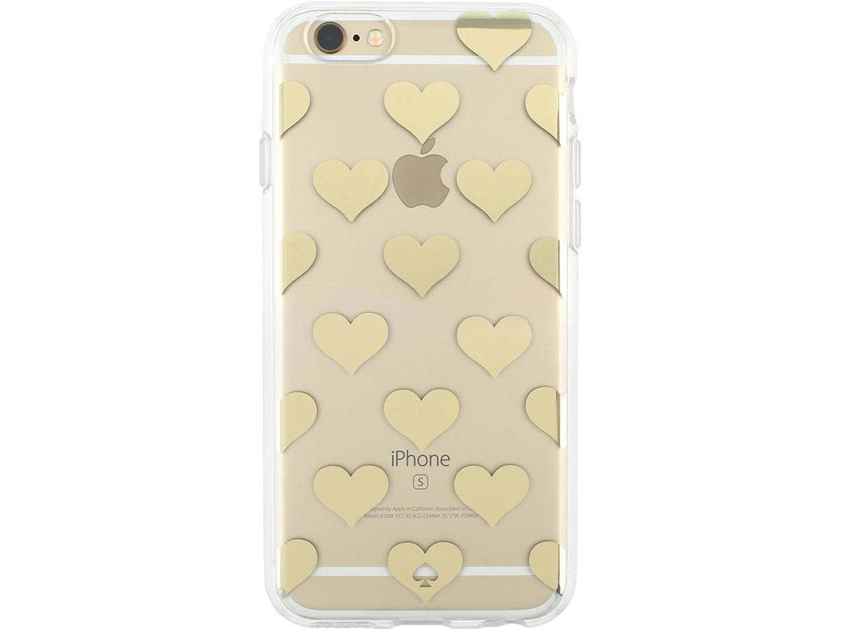 Kate Spade Golden Hearts Case - iPhone SE / 8 / 7 / 6(s) hoesje