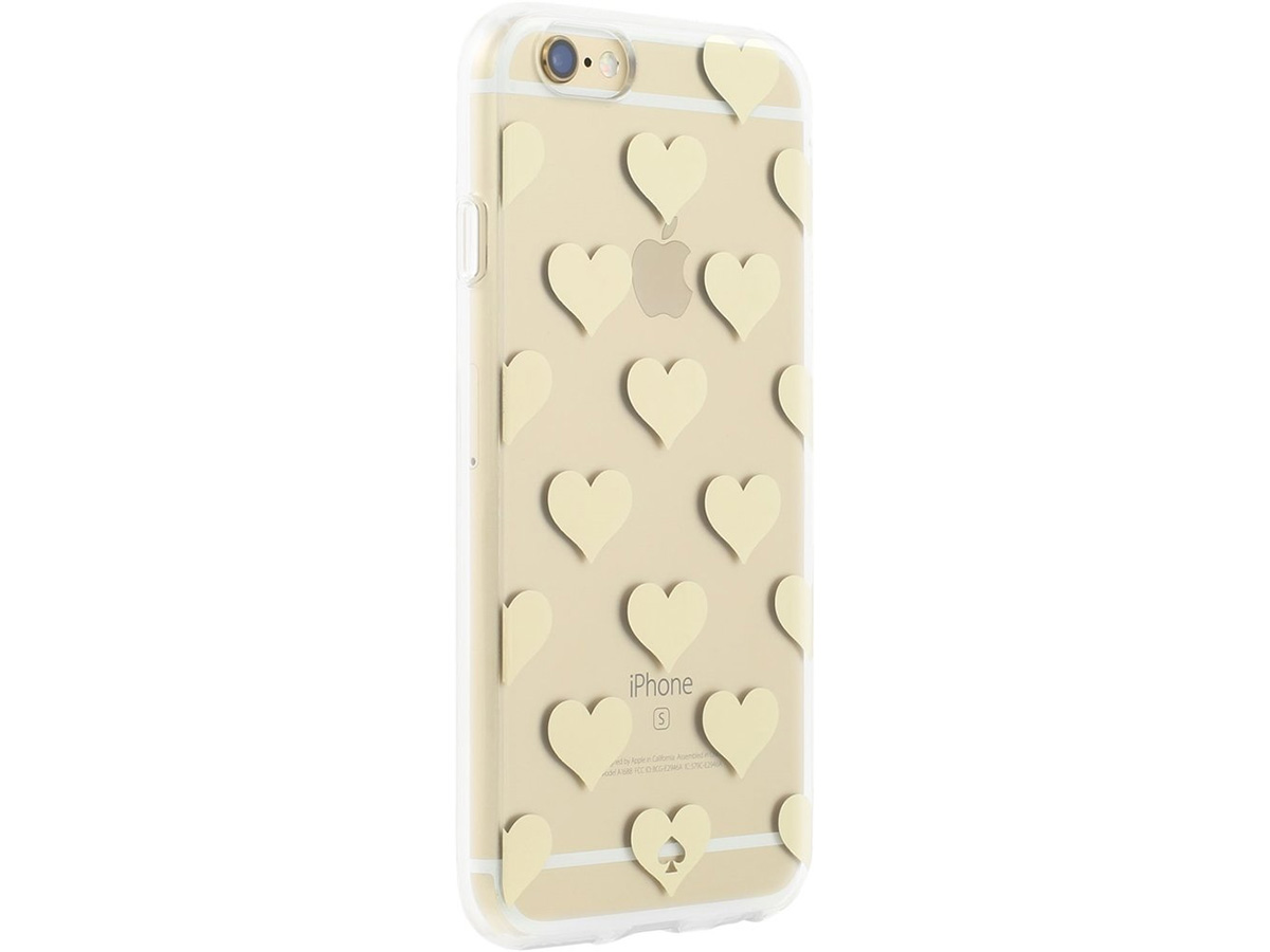 Kate Spade Golden Hearts Case - iPhone SE / 8 / 7 / 6(s) hoesje
