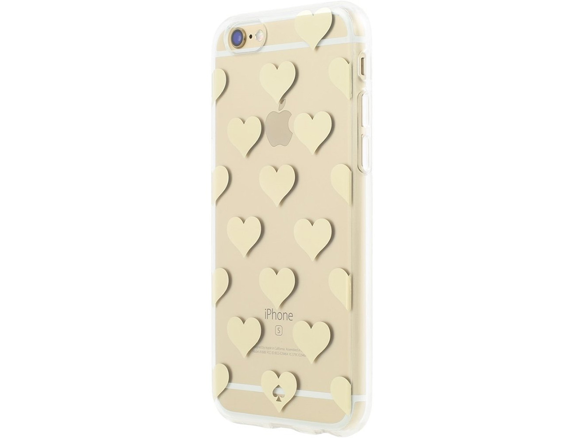 Kate Spade Golden Hearts Case - iPhone SE / 8 / 7 / 6(s) hoesje