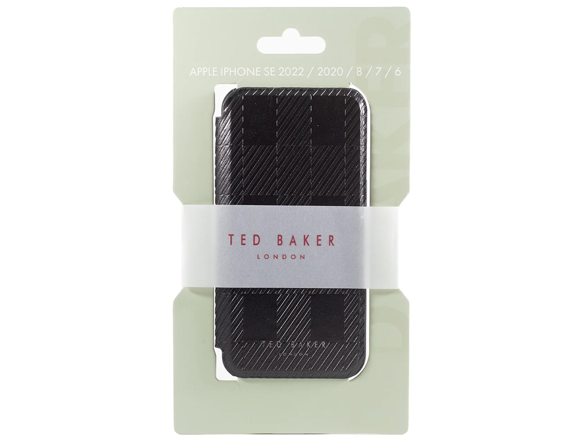 Ted Baker House Check Card Folio Case - iPhone SE / 8 / 7 Pro Hoesje