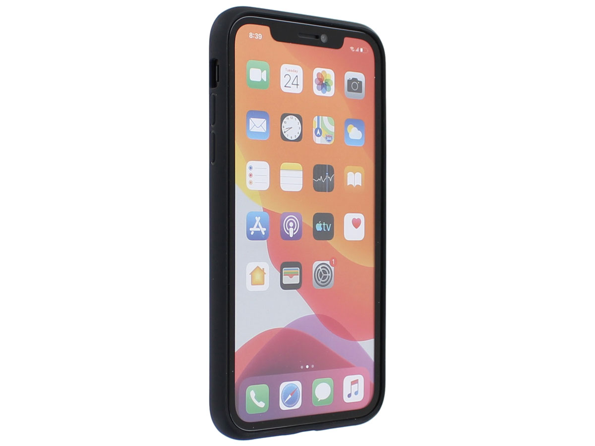 Audi Q8 Series Case Zwart Leer - iPhone 11 hoesje