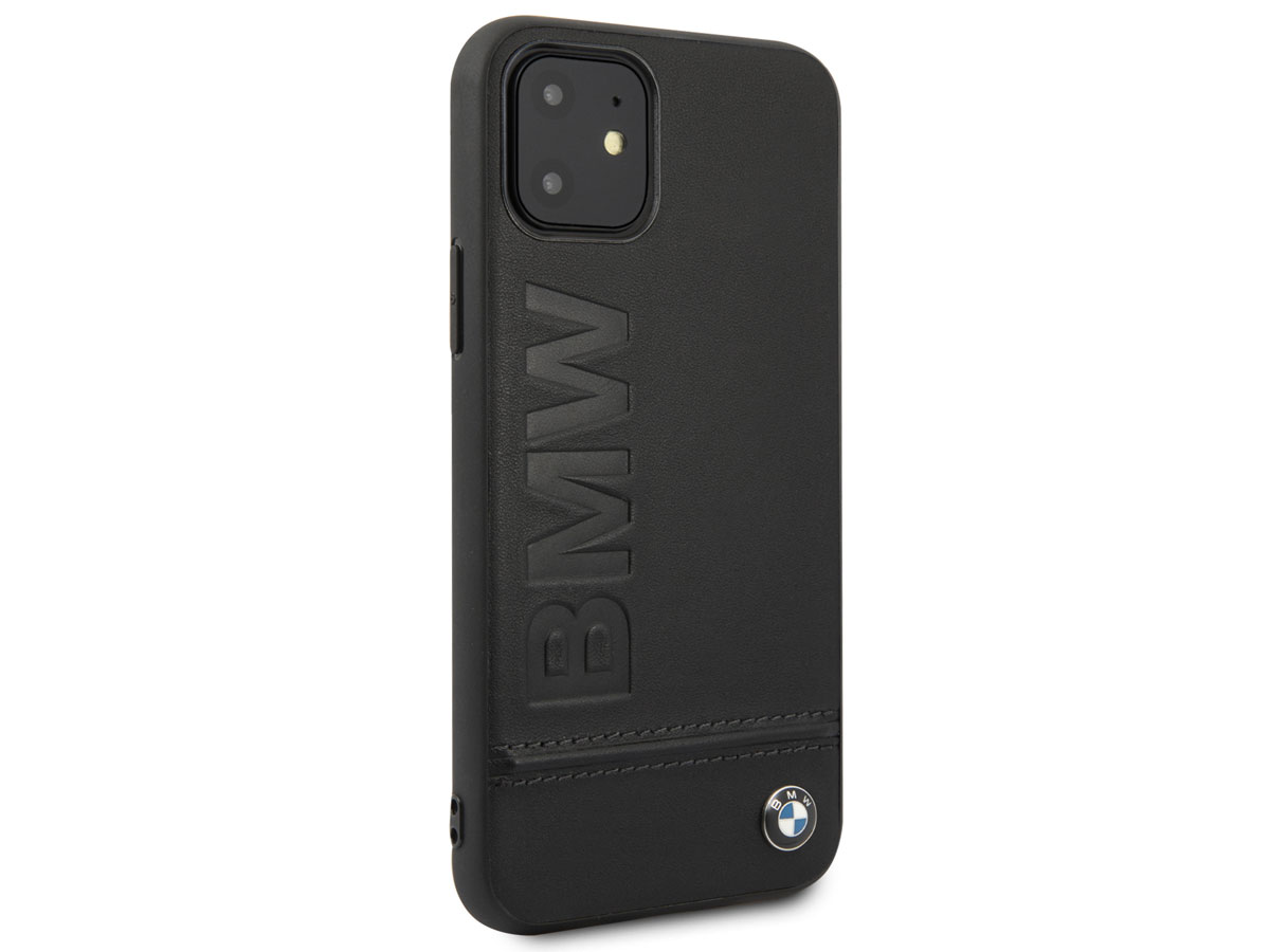 BMW Signature Case Zwart Leer - iPhone 11 hoesje