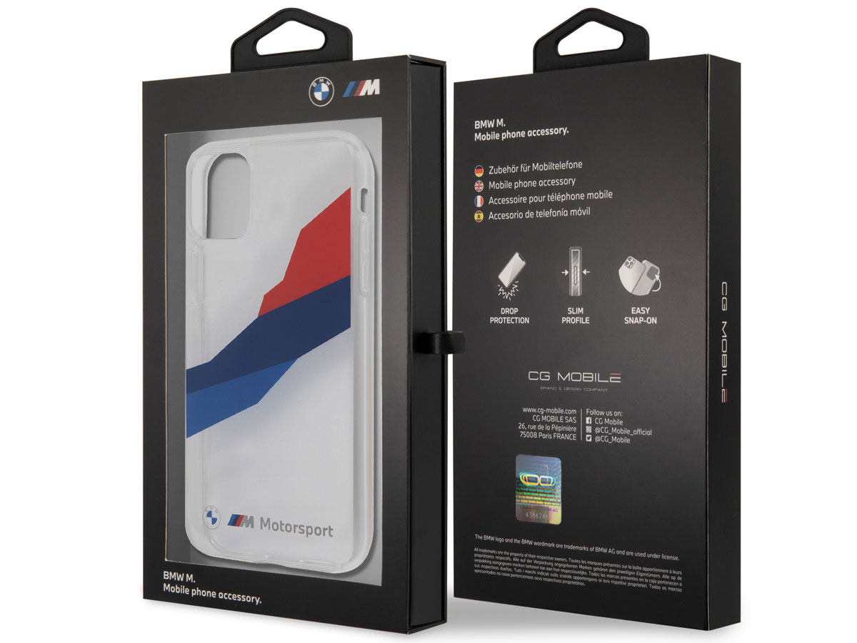 BMW M Motorsport Tricolor TPU Case - iPhone 11/XR Pro hoesje