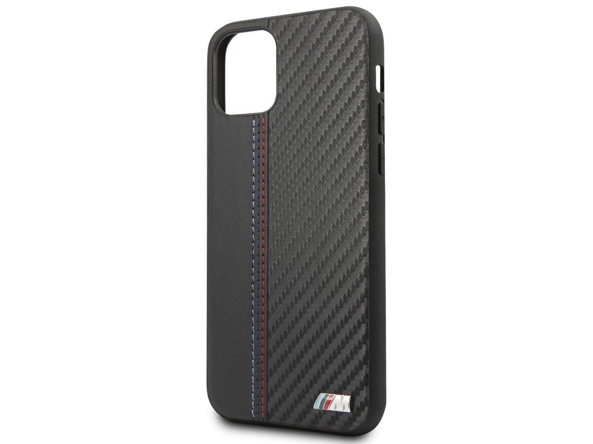 BMW M Sport Stitched Case Zwart - iPhone 11 hoesje