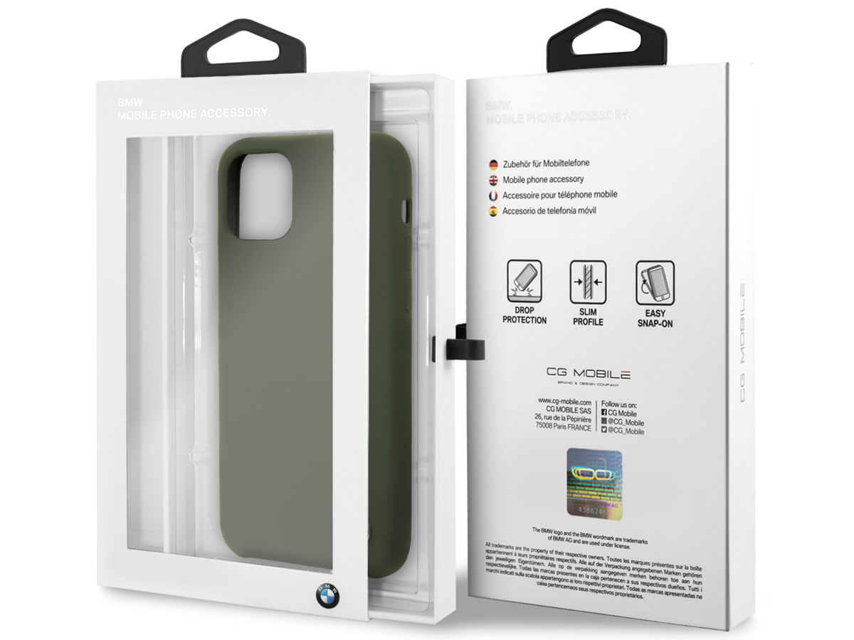 BMW Signature Silicone Case Groen - iPhone 11 Hoesje