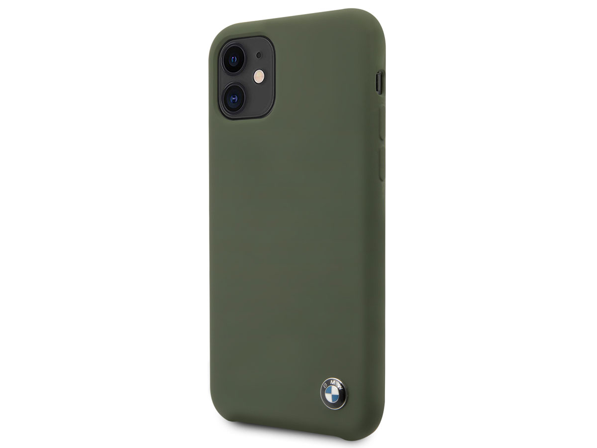 BMW Signature Silicone Case Groen - iPhone 11 Hoesje