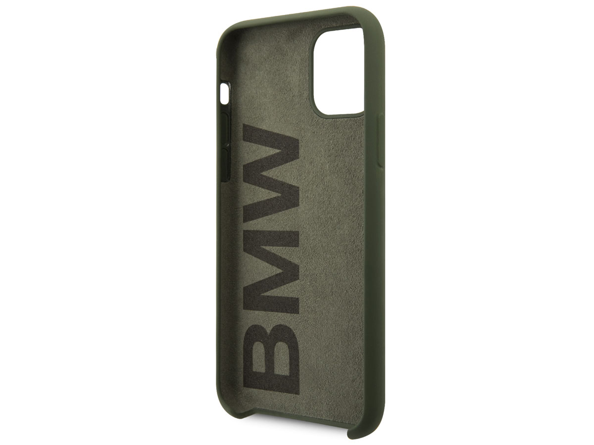 BMW Signature Silicone Case Groen - iPhone 11 Hoesje