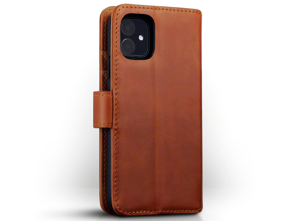 CaseBoutique Leather Wallet Cognac Leer - iPhone 11 hoesje