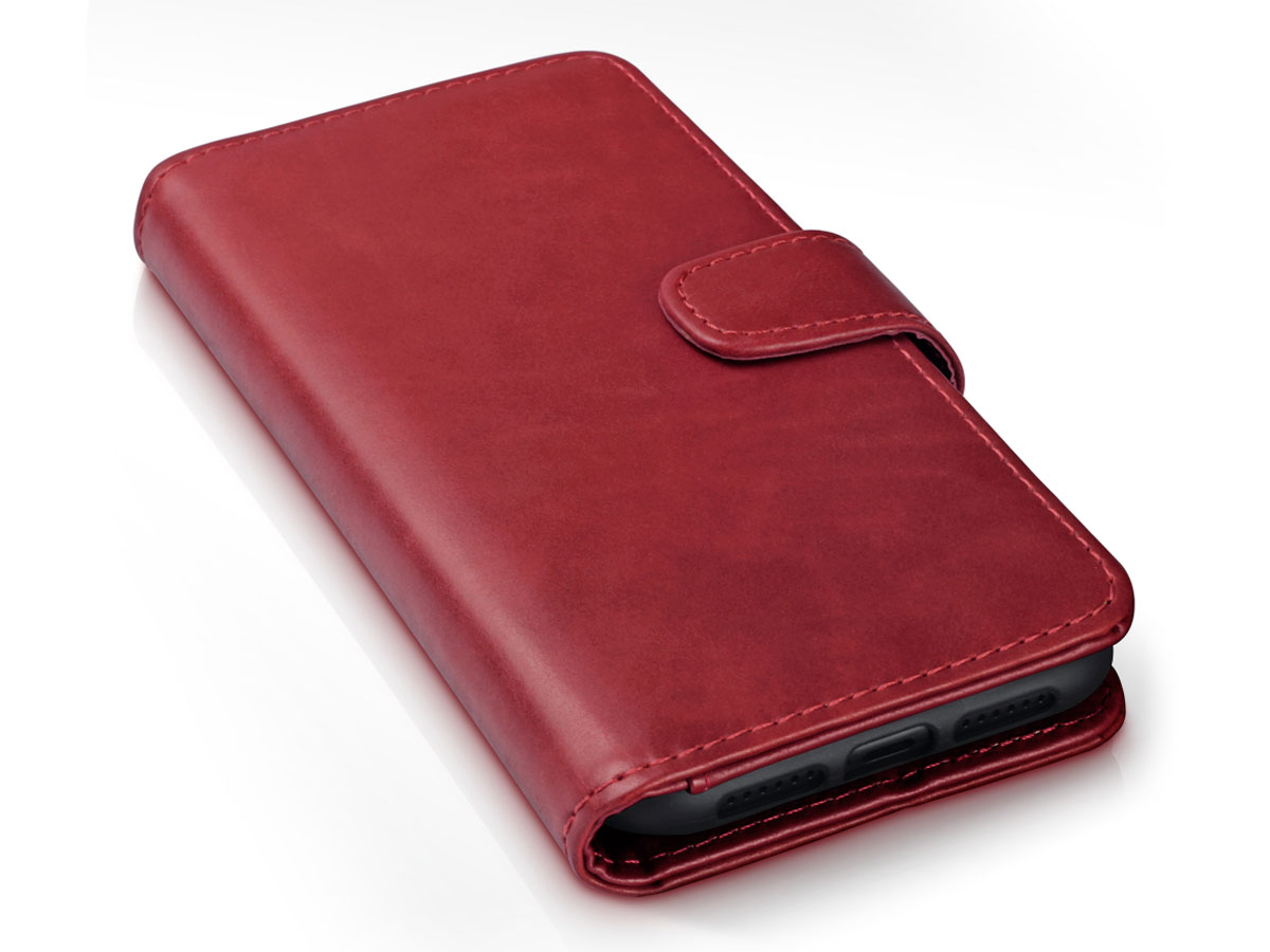 CaseBoutique Leather Wallet Rood Leer - iPhone 11 hoesje