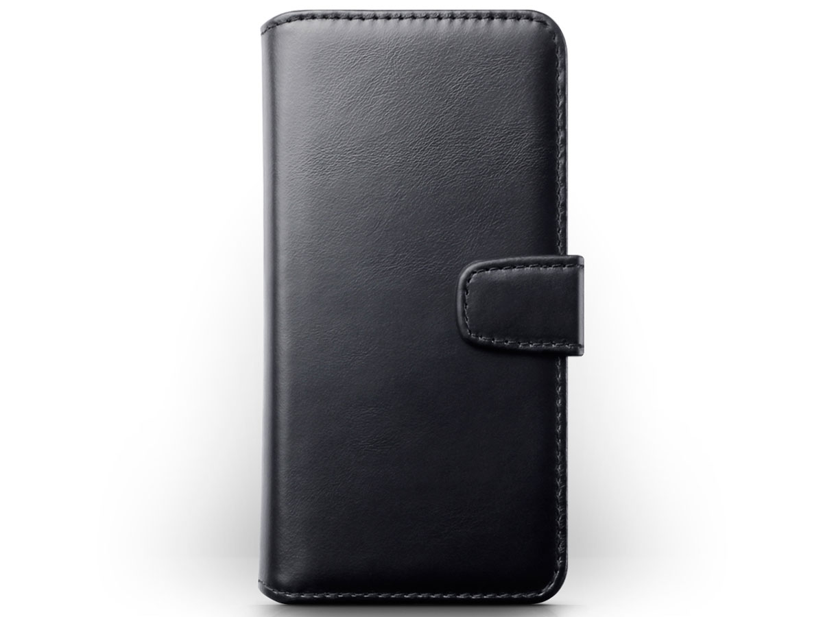 CaseBoutique Leather Wallet Zwart Leer - iPhone 11 hoesje