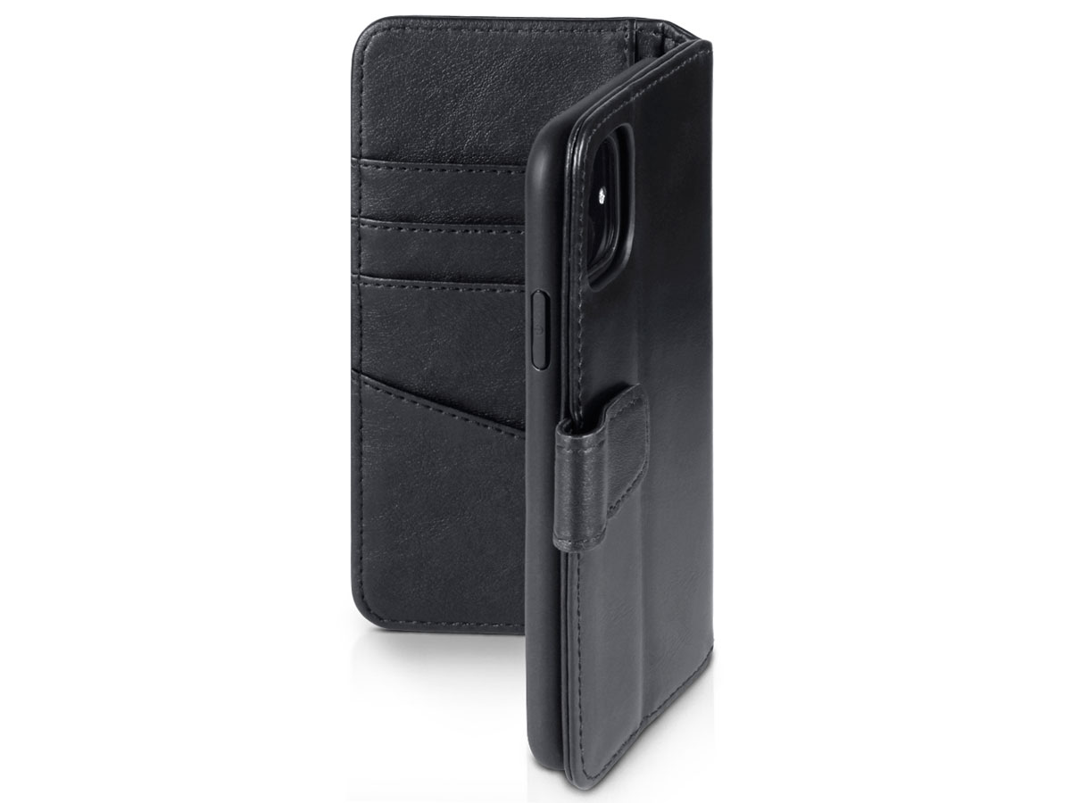 CaseBoutique Leather Wallet Zwart Leer - iPhone 11 hoesje