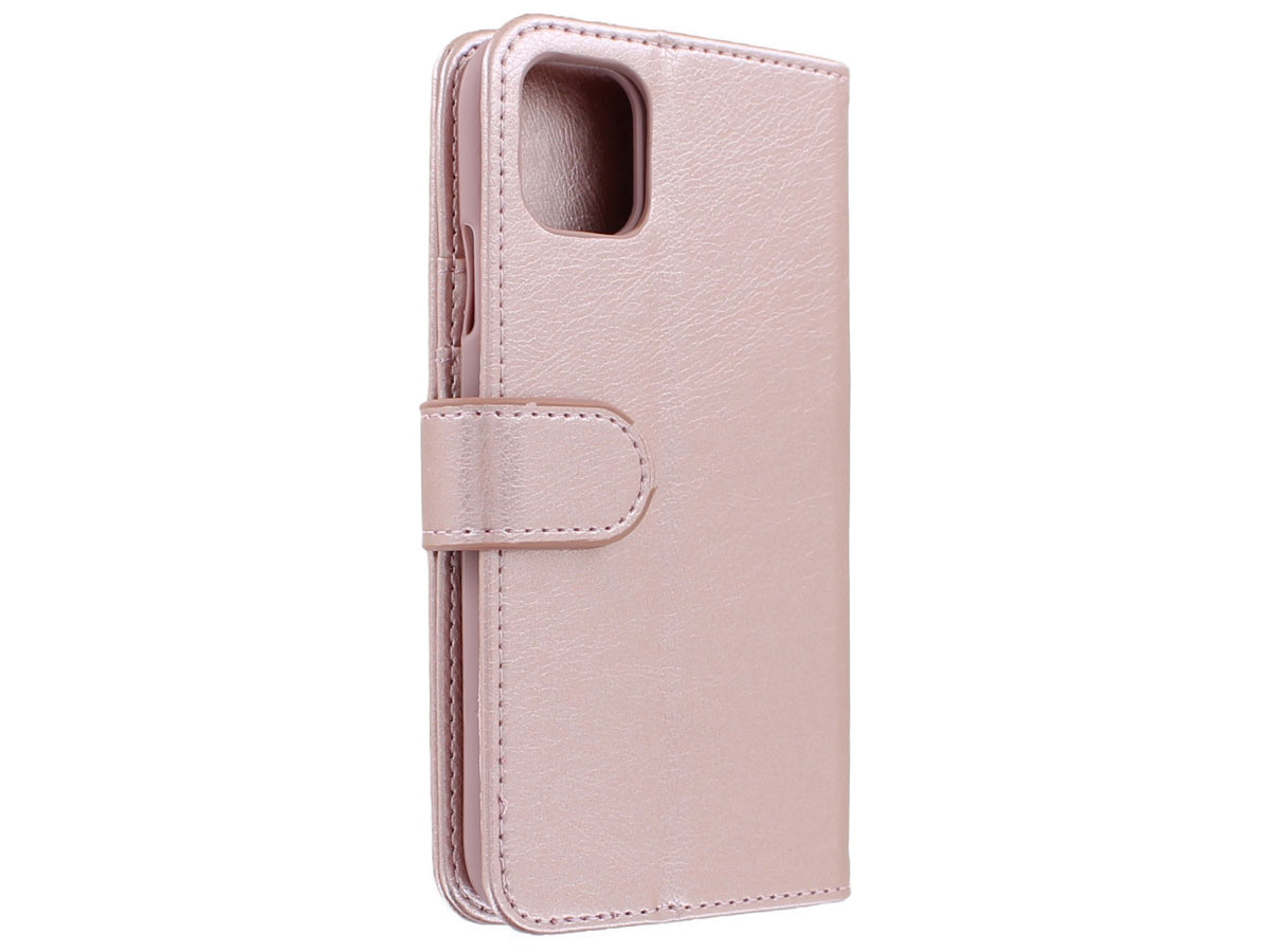 Zipper Wallet Case met Ritsvakje Rosé - iPhone 11 hoesje