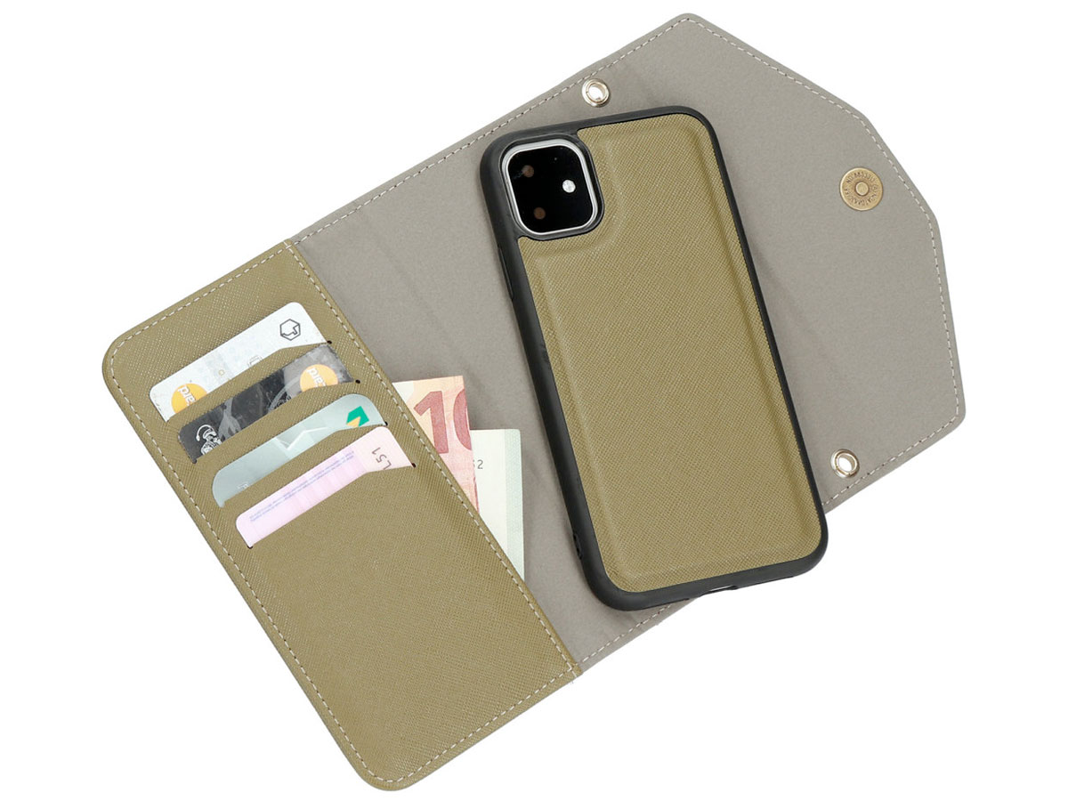 Casetastic Saffiano 2in1 Clutch Case Groen - iPhone 11/XR hoesje