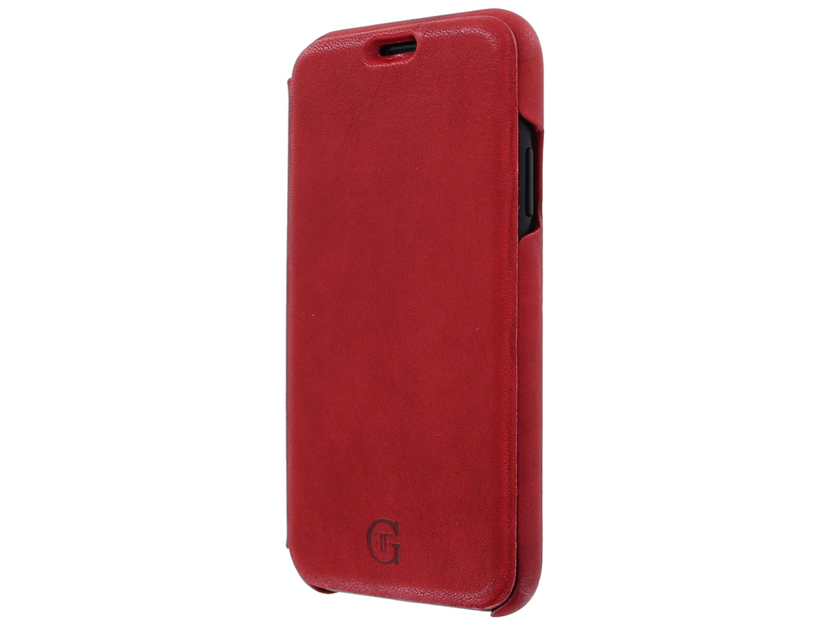 Graffi Oyster Folio Rood Leer - iPhone 11 hoesje