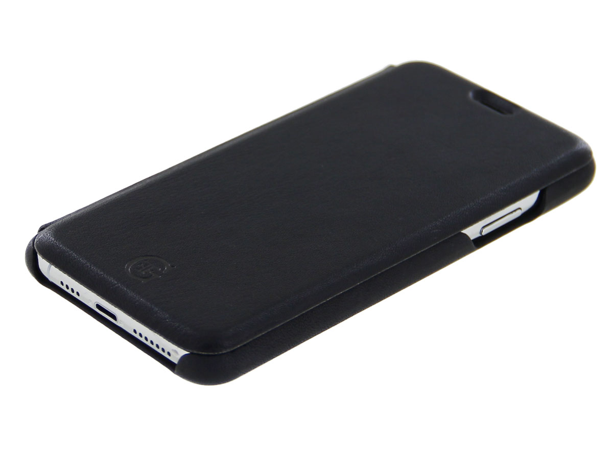 Graffi Oyster Folio Zwart Leer - iPhone 11 hoesje