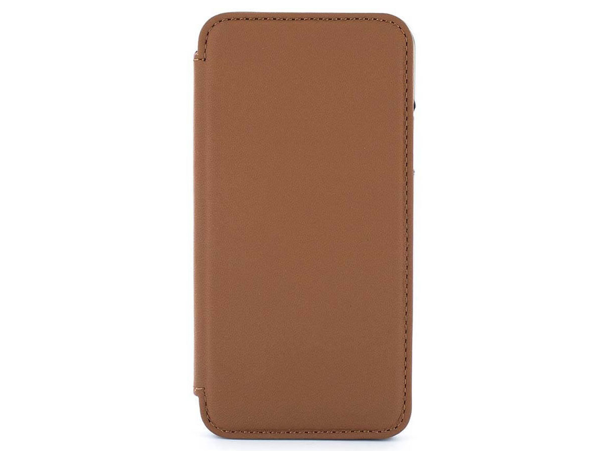 Greenwich Blake Folio Saddle/Gunmetal - iPhone 11/XR Hoesje Leer