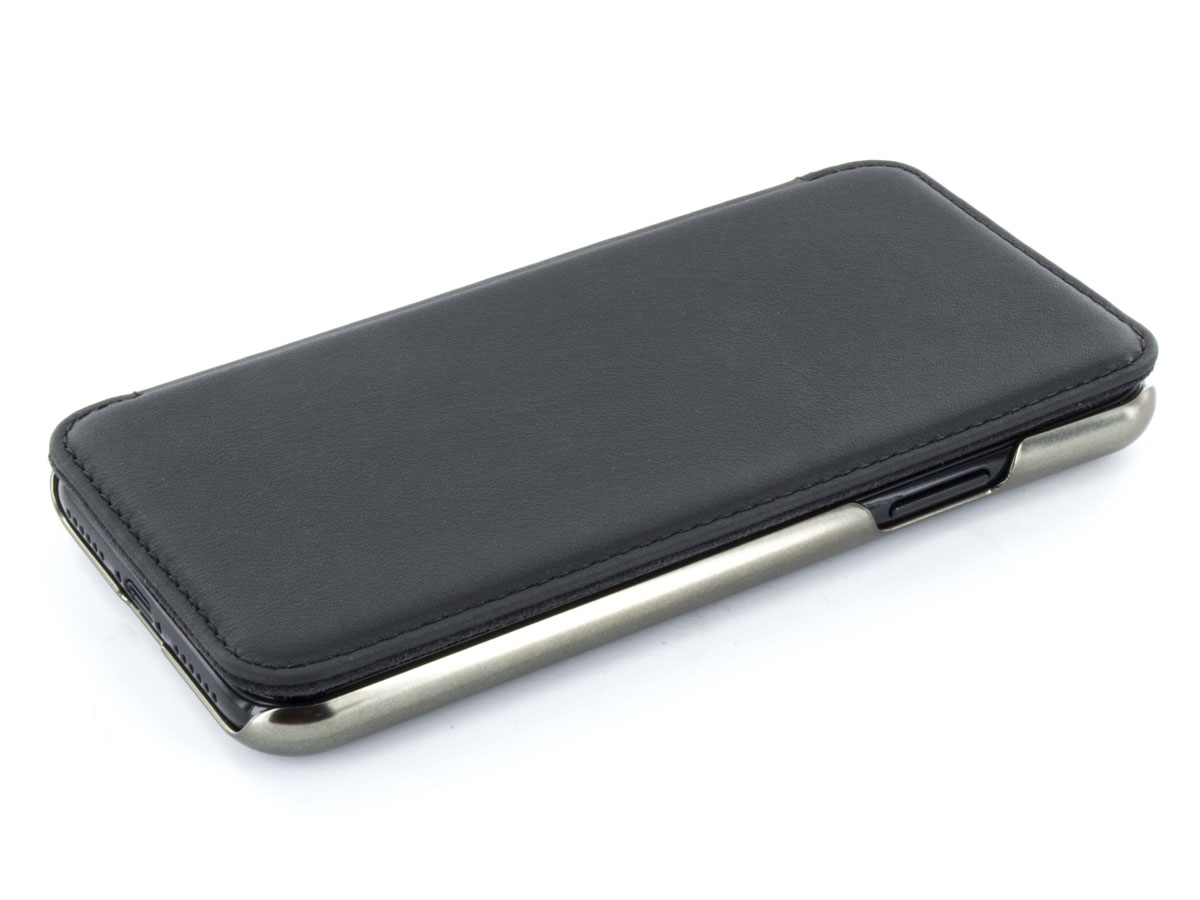 Greenwich Blake Folio Beluga/Gunmetal - iPhone 11 Hoesje Leer