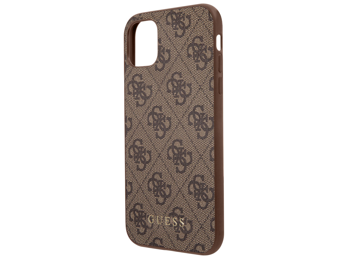 Guess 4G Monogram Case Bruin - iPhone 11/XR hoesje