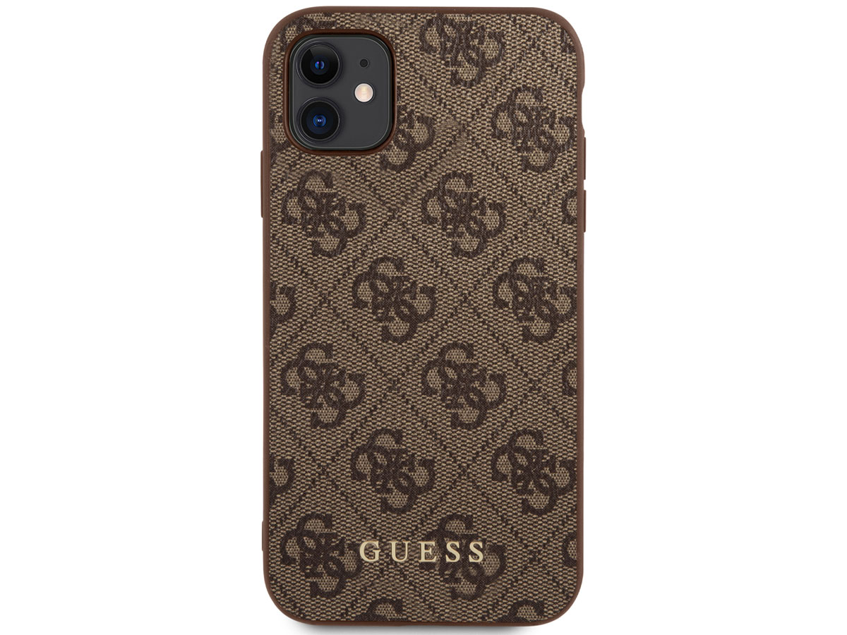 Guess 4G Monogram Case Bruin - iPhone 11/XR hoesje