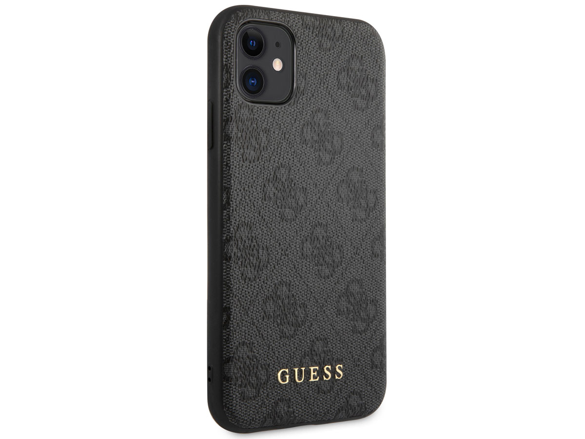 Guess 4G Monogram Case Grijs - iPhone 11/XR hoesje