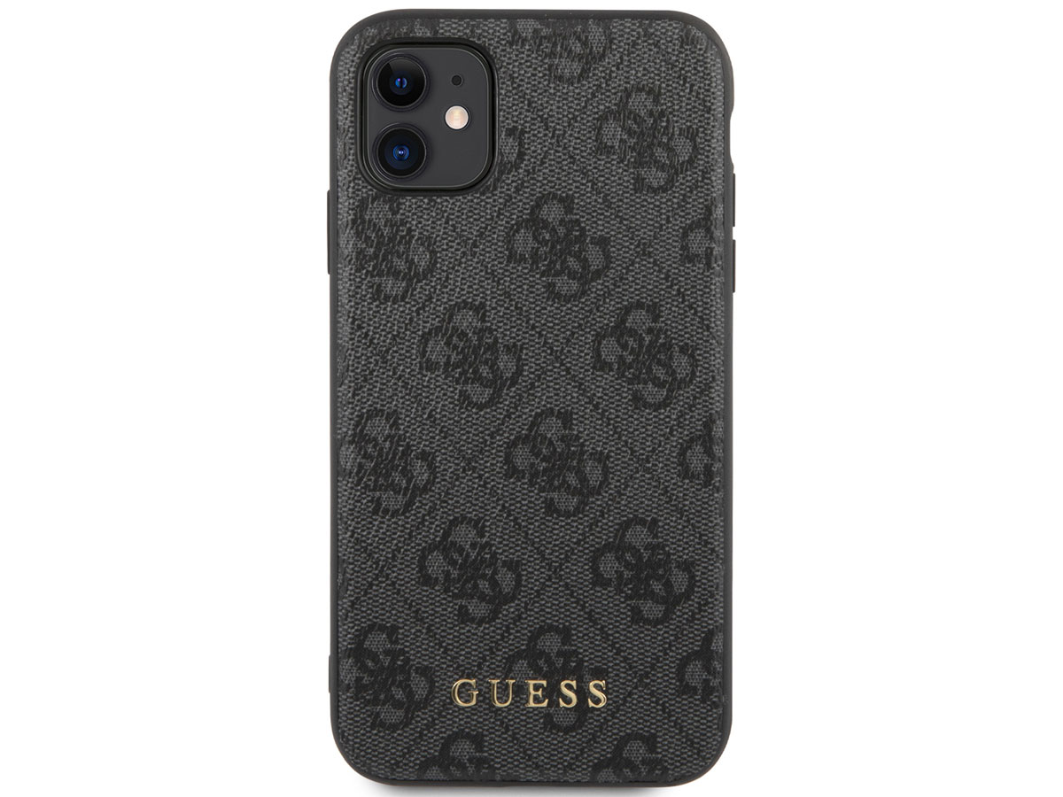 Guess 4G Monogram Case Grijs - iPhone 11/XR hoesje