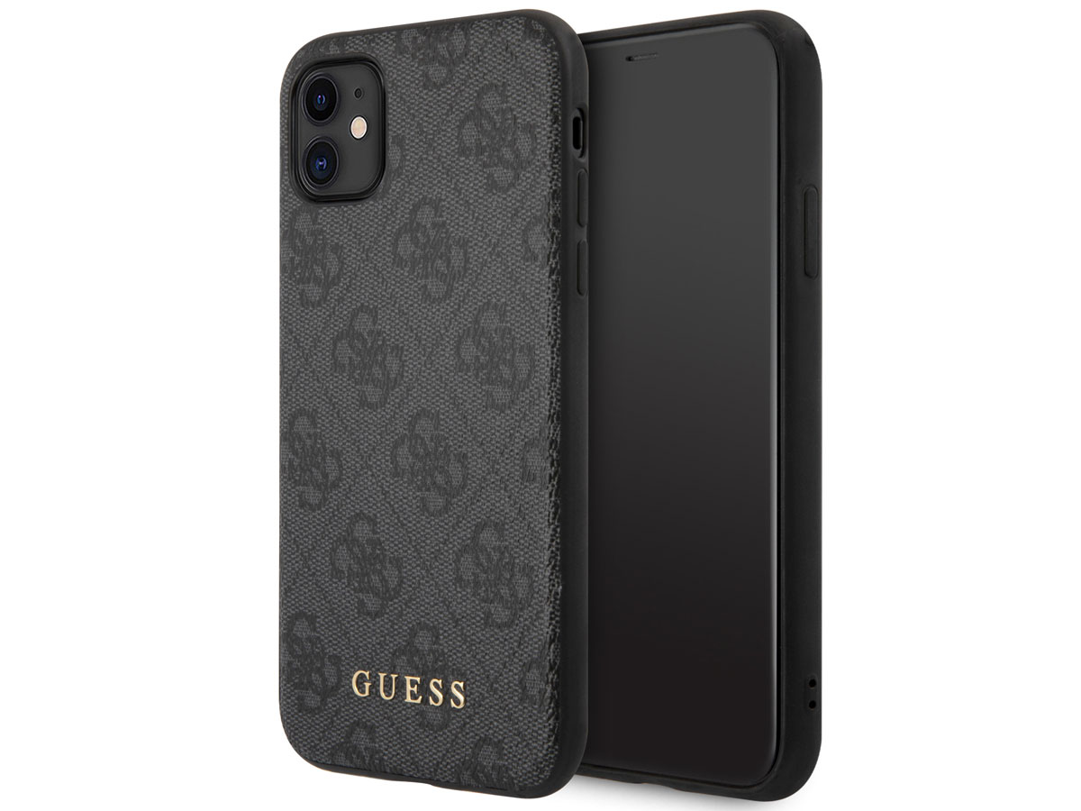 Guess 4G Monogram Case Grijs - iPhone 11/XR hoesje