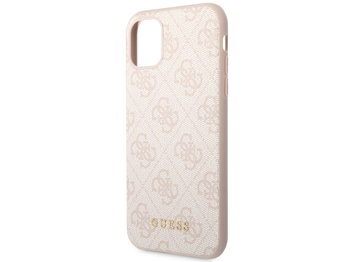 Guess 4G Monogram Case Roze - iPhone 11/XR hoesje